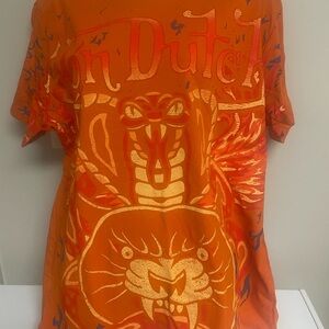Von Dutch Vibrant Orange Graphic Tee